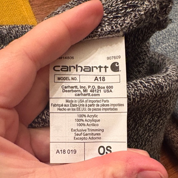 Carhartt black and Gray Beanie! - Picture 2 of 2